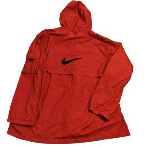 Vintage Nike Track Jacket Mens Extra Large Red Windbreaker Fishnet Lining Swoosh
